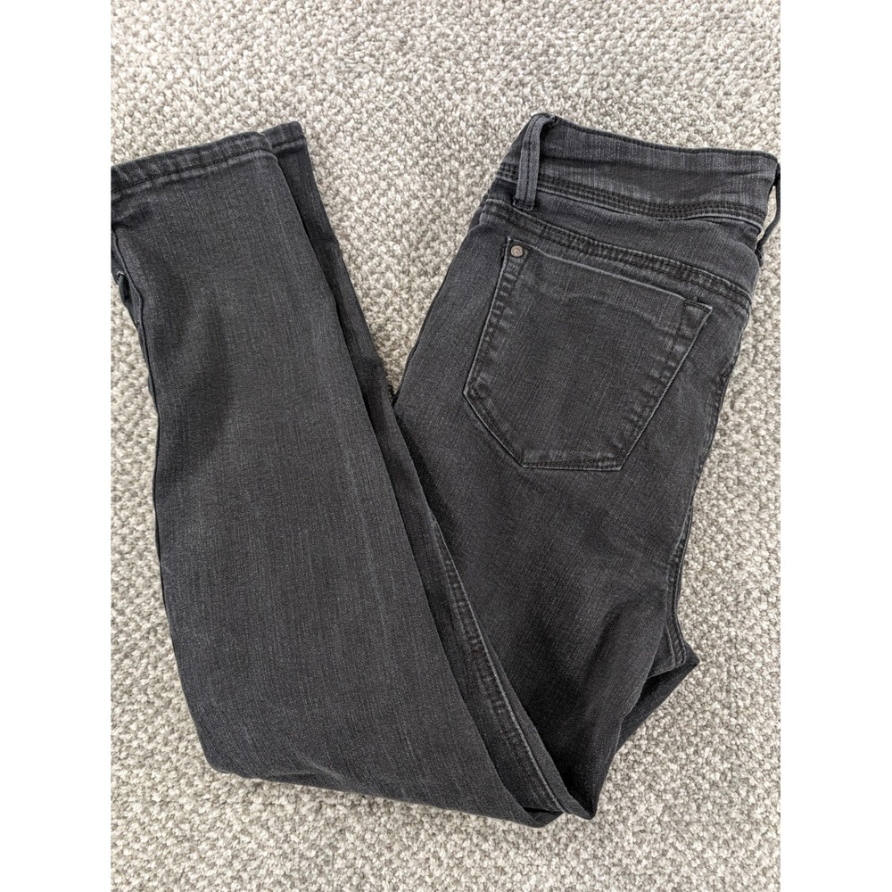 Indigo Rein Womens Black Lace Up Side Skinny Jeans Size 13/30 (27) Double Button